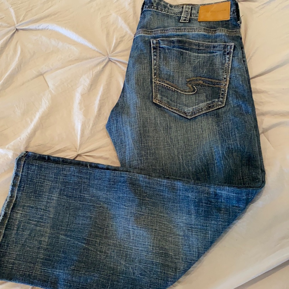 Men’s Silver Jeans 36x30